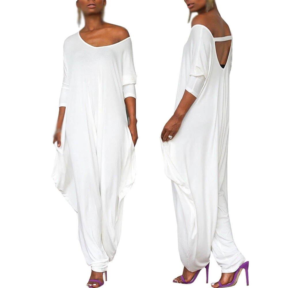 Женские комбинезоны повседневные летние свободные сексуальный комбинезон с