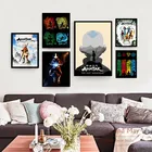 Альбом Аватара Последние Airbender, японское аниме плакат-карта и принты на стене, абстрактный декоративный плакат для домашнего декора