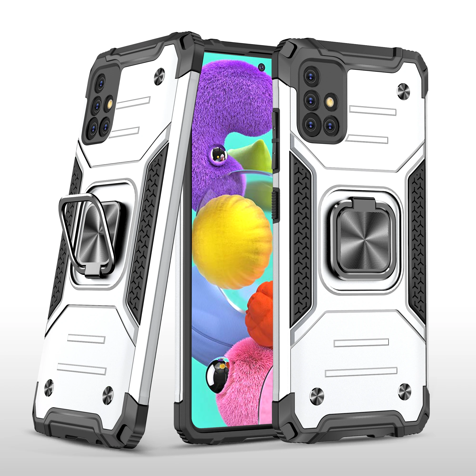 

Magnetic Metal Ring Stand Holder Phone Cover For samsung A51 A71 5G Case Coque for samsung A70 A70S protective case