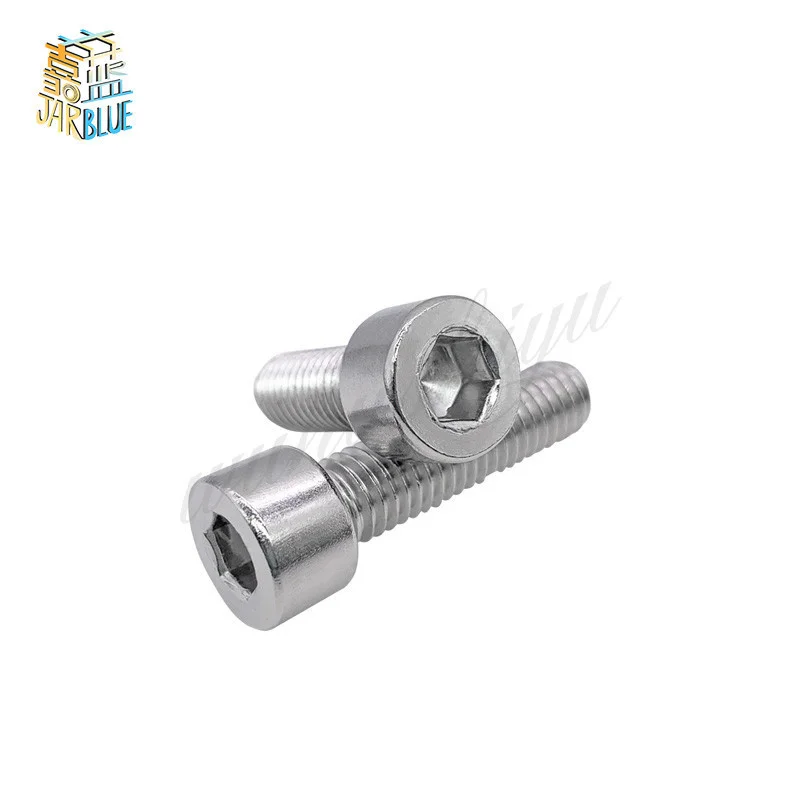 10-100pcs M1.6 M2 M2.5 M3 M3.5 M4 M5 M6 M8GB70.1 304 Stainless Steel Allen Bolt Socket Cap Screw Hex Head Allen Key