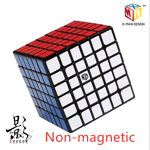 Regular-Black Qiyi X-MAN Shadow/Shadow M 6x6x6 Магнитный магический куб Qiyi 6x6 Магнитный скоростной куб Shadow M 6x6 cubo magico Магнитный 6x6 куб - Цвет: Regular-Black