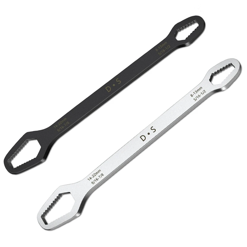 

Double-Headed Multifunctional All-Purpose Wrench, 8Mm-22Mm Self-Tightening All-Purpose Wrench Repair Tool