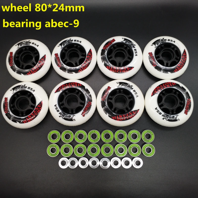 Бесплатная доставка колесо для роликовых коньков 64 мм 72 76 80 82 A 85 8 шт./лот | Спорт и