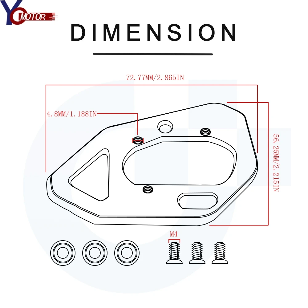 Для BMW F800R 2009-2015 2014 2013 2012 2010 F 800R CNC боковая подставка для мотоцикла удлинитель -