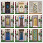 Наклейка на дверь, 2 шт.компл., ИД, самоклеящаяся, водостойкая, для гостиной, спальни