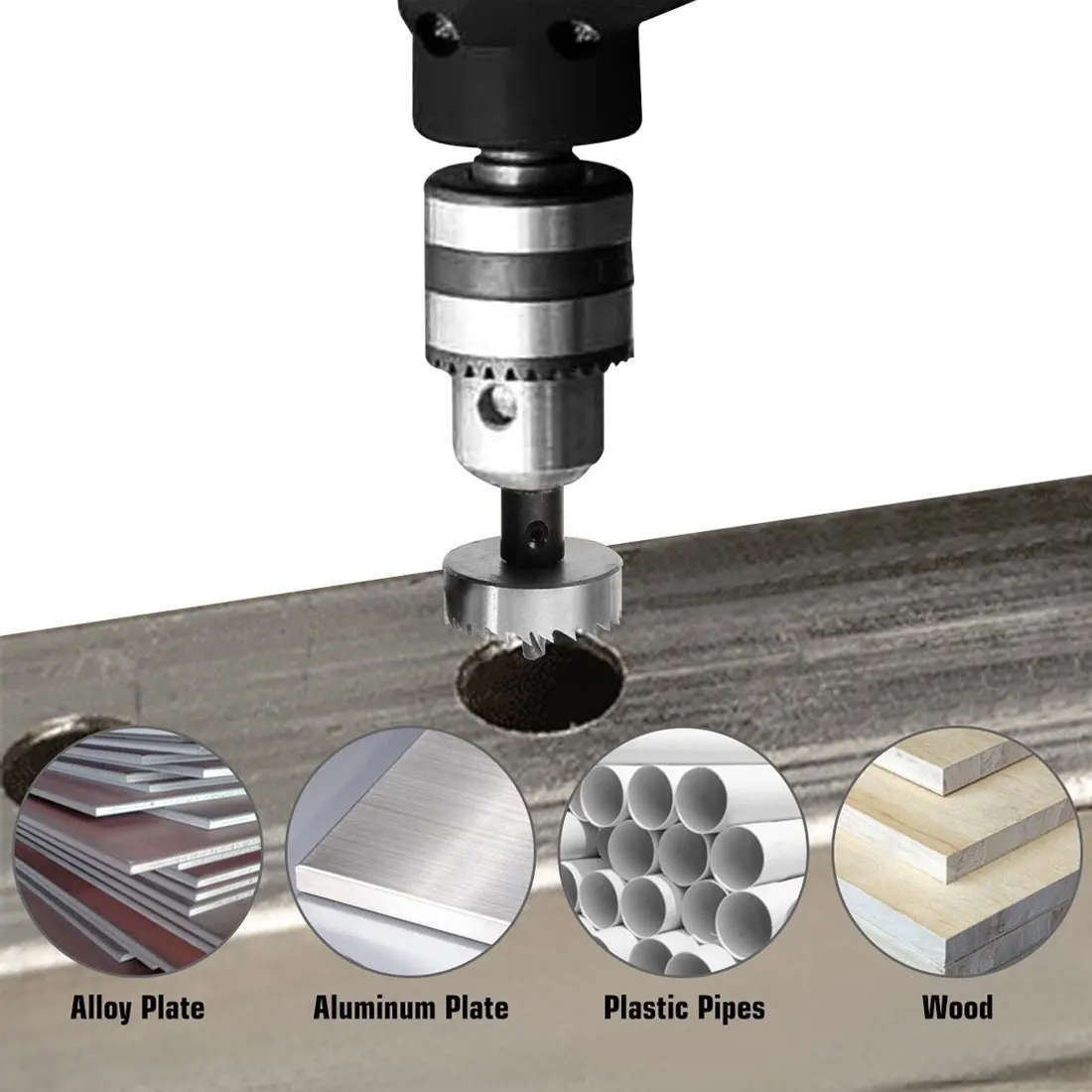 

Drill Bit for Metal Alloy Iron Stainless Steel Cutting Drilling Hole Opener M35 12mm-55mm Carbide Tip HSS Hole Saw Set