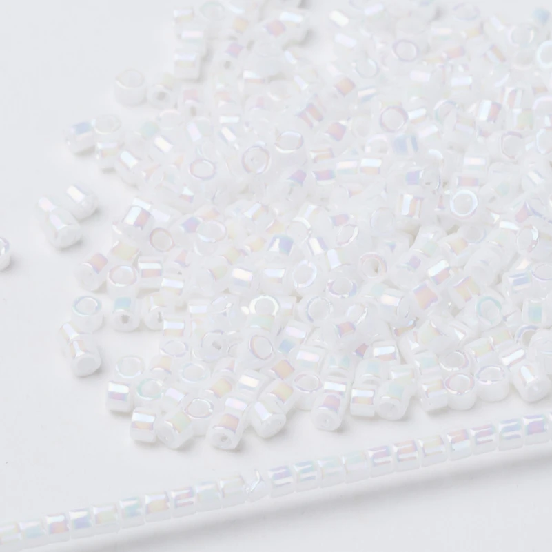 miyuki-DB202 Тайдиан Miyuki Delica Seed Bead 11/0 для Broderie De Perles Francaises непрозрачный белый DB200 1,6x1,3 мм около 1000 штук - Цвет: miyuki-DB202