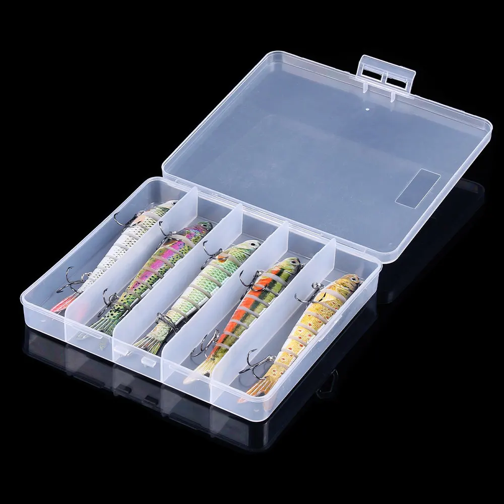 2/5 шт. 13 7 см 27 г тонущий рыболовные приманки наживки набор 8 сегментов воблер