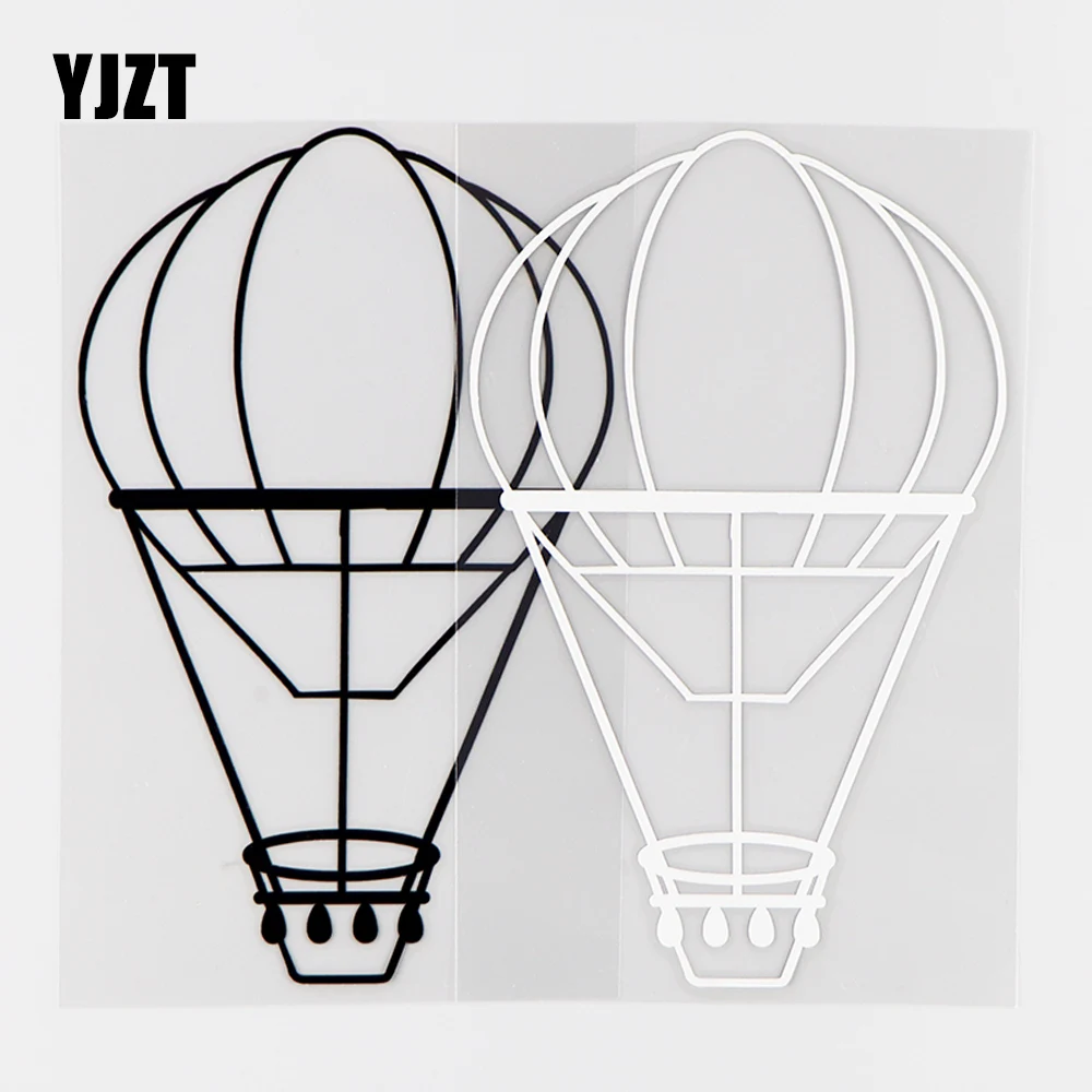 

Интересный воздушный шар YJZT 9,8 × 15,8 см, украшение для автомобильного окна, Виниловая наклейка, автомобильная наклейка черного/серебряного ц...