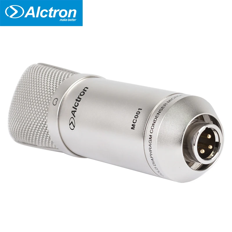 Alctron MC001 конденсаторный микрофон mic pro prorecording studio с амортизирующим креплением