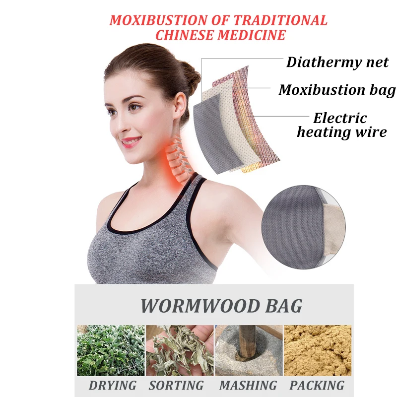 Устройство для растяжения шеи с электрическим подогревом регулируемое