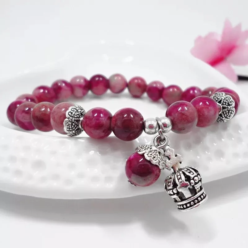 Романтические винтажные браслеты для женщин с подвеской в виде короны