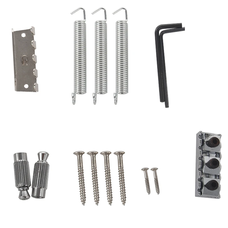 

2X Flated Head Strap Locks Guitar Straplocks wit Electric Guitar Tremolo Bridge Systems and Logo Double Locking Edge