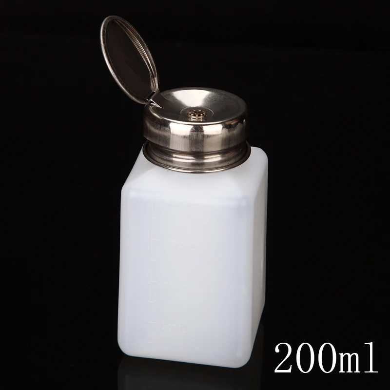 Monja Nail Art Mini Pump Dispenser Empty Bottle Acrylic Gel Polish Remover Cleaner Liquid Alcohol Disinfectant Storage Container | Красота и