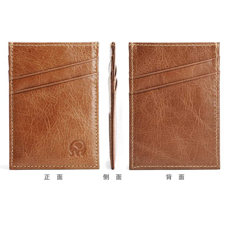 100% натуральная кожа удобный карман для удостоверения личности чехол банковских