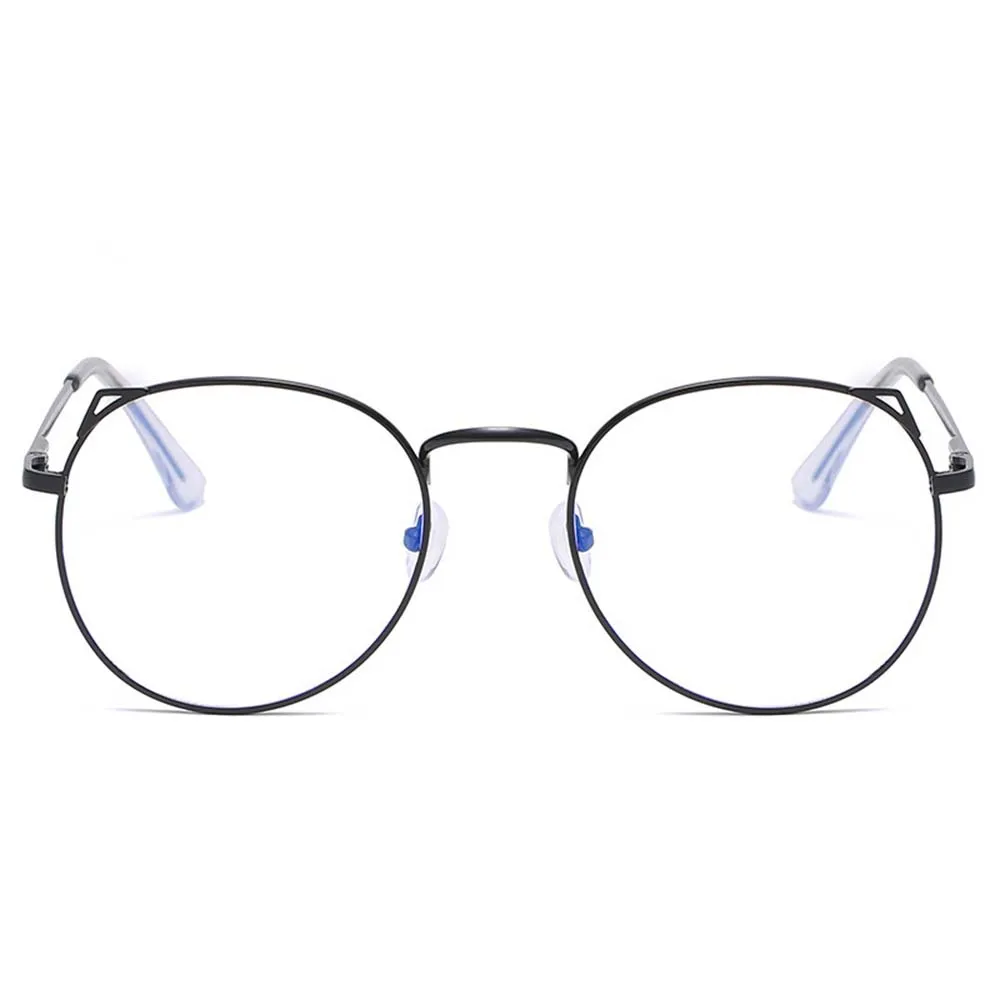 

1PC Office Cat Eye Anti Blue Light Oversized Glasses Computer Women Blue Blocking Gaming Alloy Frame Eyeglasses