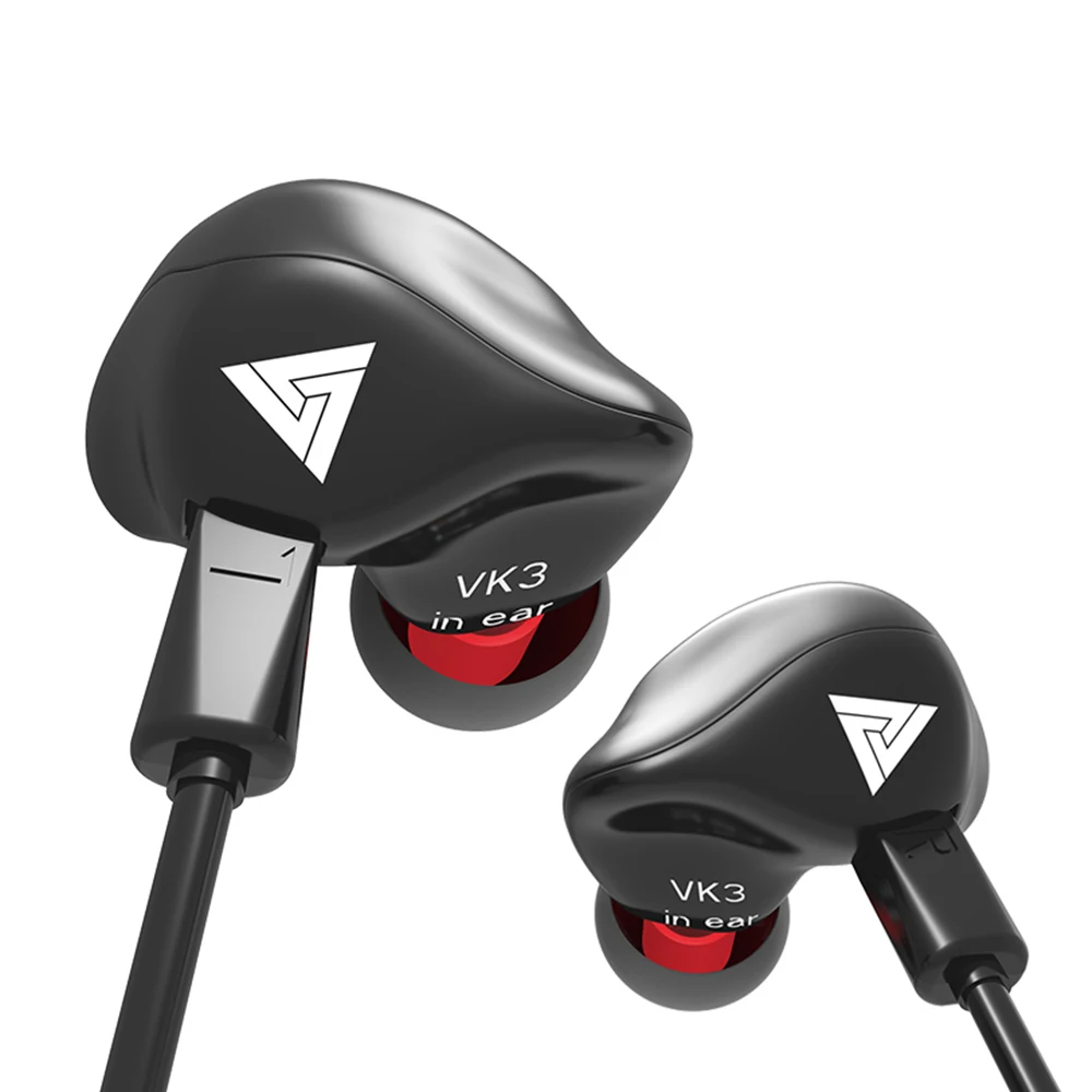 Наушники-вкладыши QKZ VK3 специальная версия гарнитура с чистыми басами наушники