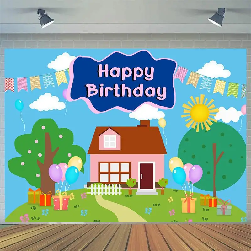 

Виниловый фон для фотосъемки с изображением семейного дома