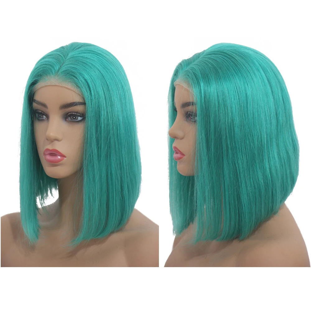 Бразильские человеческие волосы на сетке спереди парики боб прямые