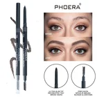 Ультра-тонкий карандаш для бровей вращающийся, автоматический бровей PencilDouble насадки для душа с кисть для бровей, Длительное Действие, Водонепроницаемый макияж TSLM1