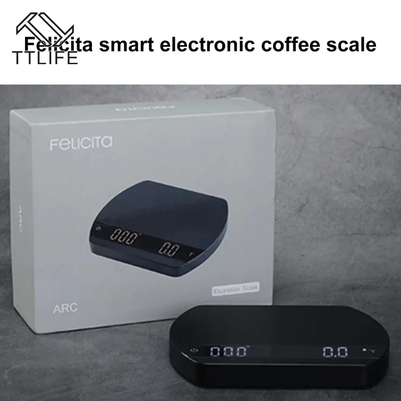 B&aacute;scula de caf&eacute; electr&oacute;nica Digital LED, balanza de Espresso de 0,1g y b&aacute;scula de cocina impermeable con conexi&oacute;n Bluetooth y aplicaci&oacute;n de caf&eacute;-4