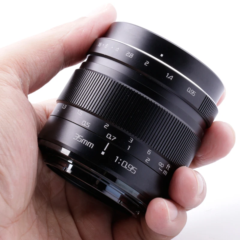 Увеличивающий объектив RISESPRAY 35 мм f0.95 Mark III для камеры Olympus PANASONIC m4/3 лидер продаж