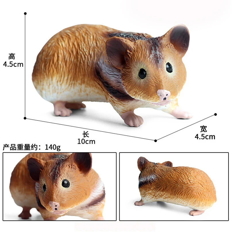 Модель животного твердая пластиковая дикая белка суккулент хомяк кролик песок