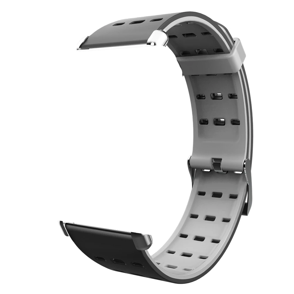 gray silicone GOLDENSPIKE Y6 PRO 22 мм браслет умные часы ремешки для красочных Y6 PRO Smartwatch Band - Цвет: gray silicone