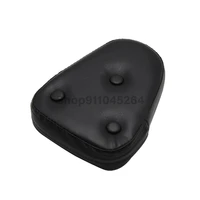 universal motorcycle black pu leather backrest back rest cushion top case pad for honda for yamaha for kawasaki for harley