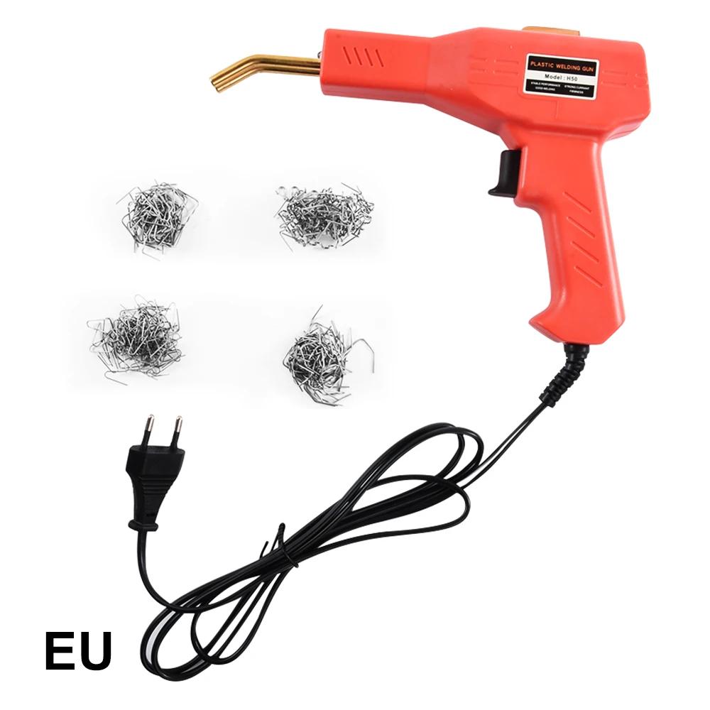 

PVC Plastic Repairing Machine 50W Car Bumper Repair Welding Gun Handy Plastic Welder Garage Tools Hot Staplers Machine Staple