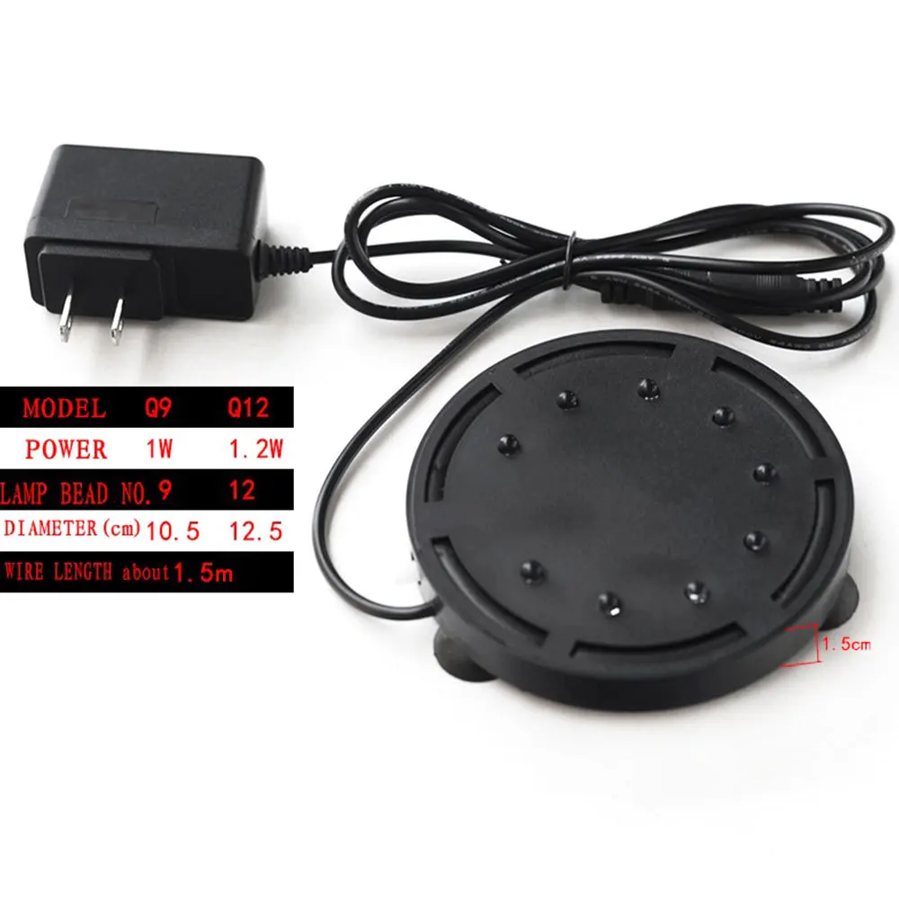 Аквариум красочный медленно мигает светодиодный светильник газа лоток для