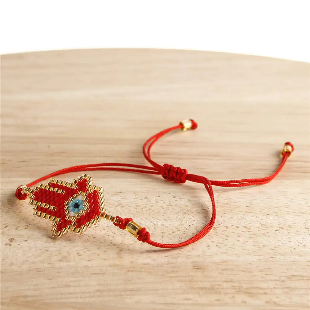 Go2boho Perles MIYUKI браслет evil eye Fatima Hamsa браслеты для женщин Delica бусы ювелирные изделия Pulsera Mujer ручной работы Boho