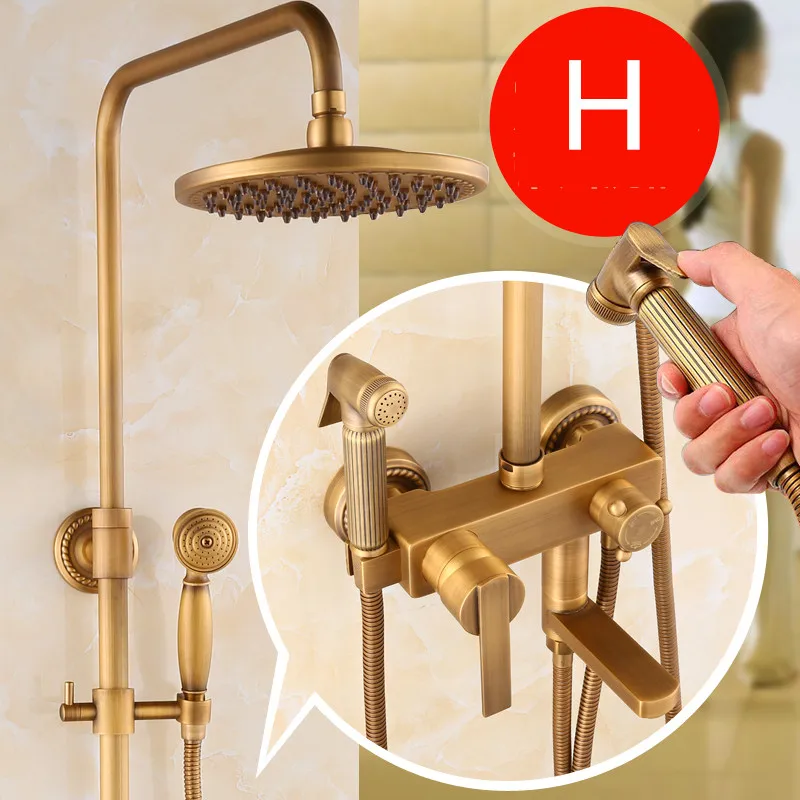 Душевая система настенный смеситель для душа ванной комнаты с высоким давлением