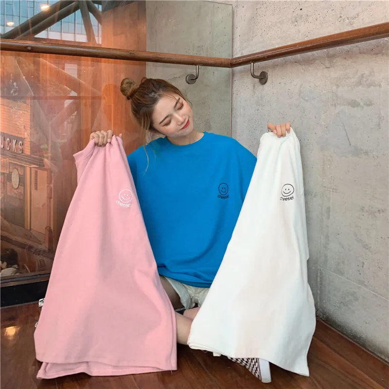 2020 женская футболка с коротким рукавом белая летняя верхняя одежда свободная