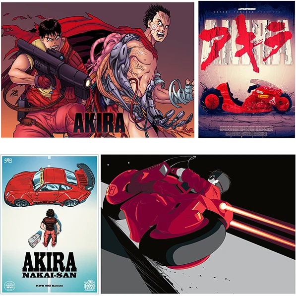 Фотобумага Akira Combate плакат в стиле аниме фильм с белым покрытием