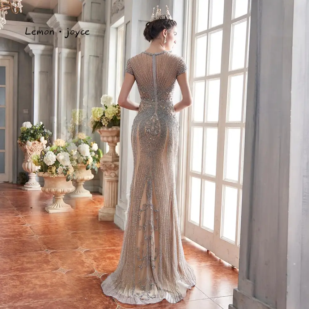 Lemon joyce Роскошные Длинные вечерние платья 2020 сексуальные для выпускного с