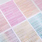 Наклейки для ногтей, с буквами на английском языке