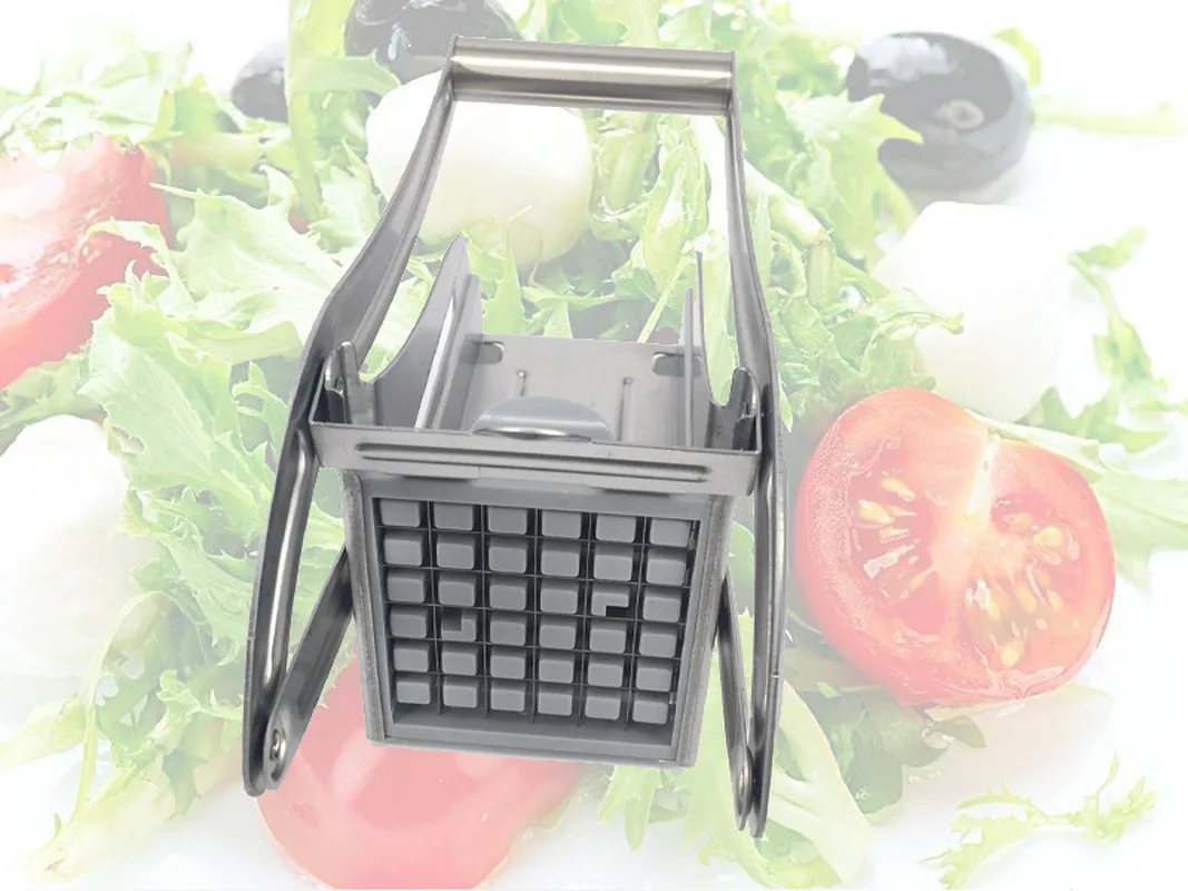 

Stainless Steel French Fries Cut Potato Vegetable Chopper Dicing Machine Cutting Machine 2 Blades Different Holes Number
