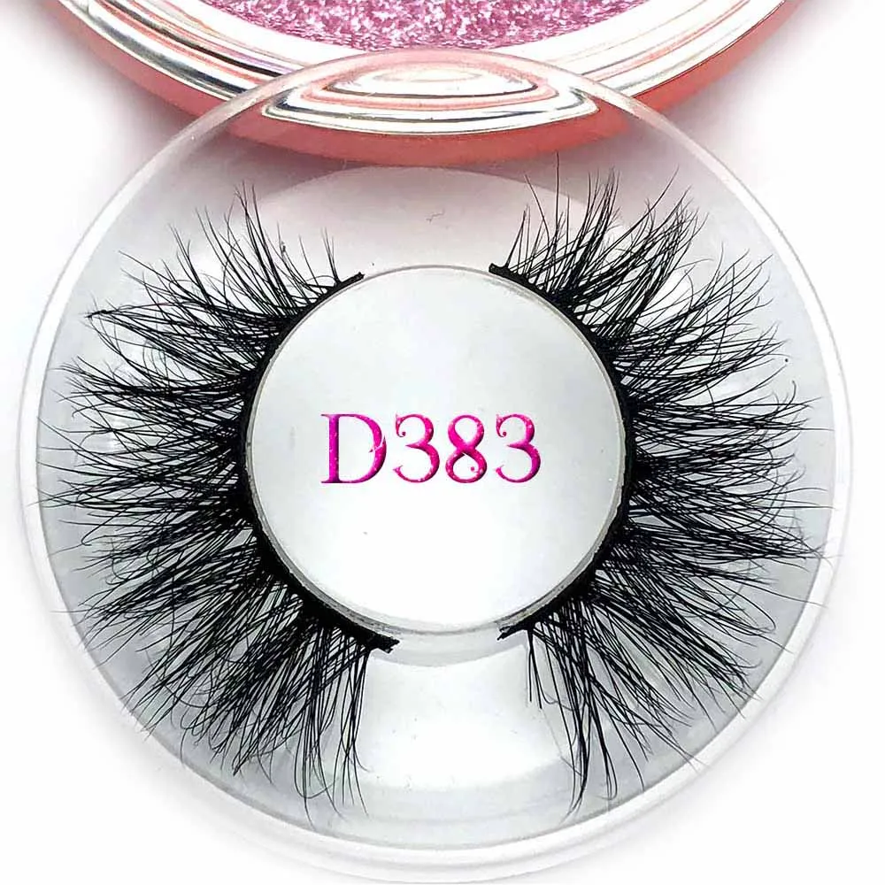 D383 Mikiwi толстые длинные 3D норковые ресницы длительные норковые ресницы естественное драматическое объемное наращивание ресниц Накладные ресницы - Цвет: D383