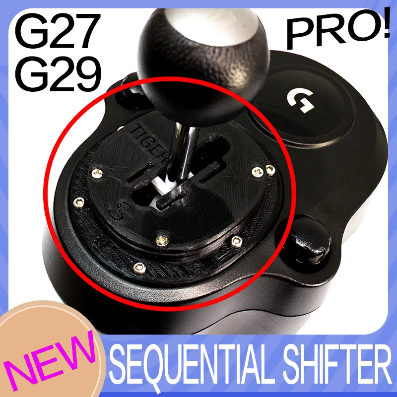 【PODTIG】【PRO】For LOGITEC G27 logitech G29 G923 SEQUENTIAL SHIFTER MOD SIMRACING sim racing