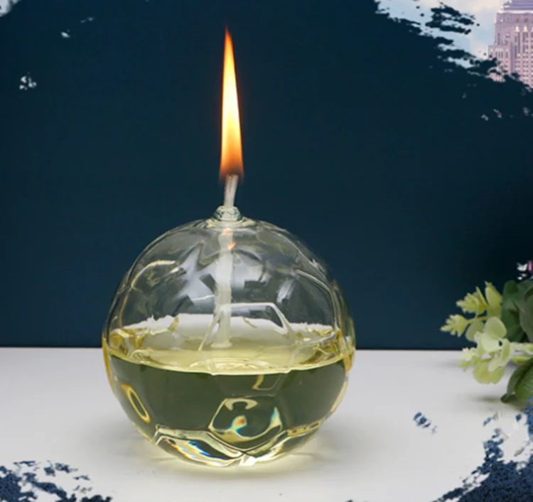

Футбольная масляная лампа-стеклянная искусственная свеча, газовая лампа, украшение для гостиной, романтический ночсветильник