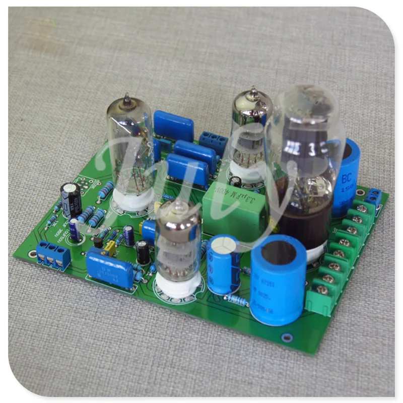 Предварительно готовая плата 6N3 / 5670 SRPP bile, выпрямитель 5Z4P с индикатором уровня 6E2 cat-eye, прямая или обратная сварка, QJ023