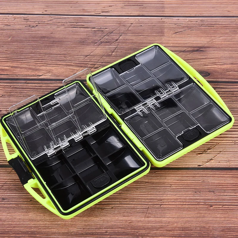 

Double Side Fishing Tackle Box Waterproof Bait Lure Hooks Storage Boxes Carp Fly Fishing Accessories