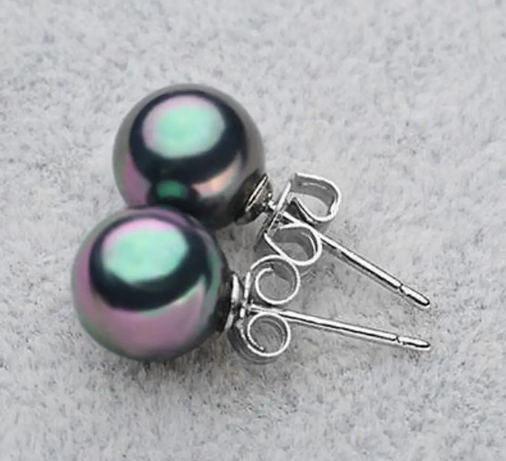 Модные ювелирные изделия Бесплатная доставка 10 мм Подлинная Радуга Черного моря