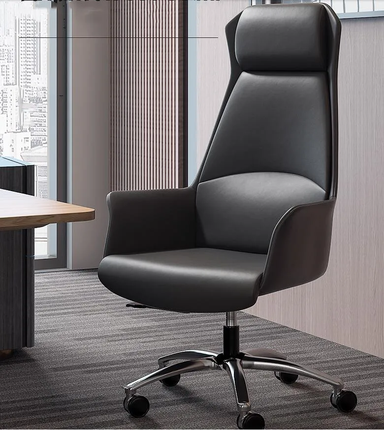 

Кожаное компьютерное кресло для дома, офисное кресло, современное простое эргономичное кресло с подъемником, вращающееся кресло