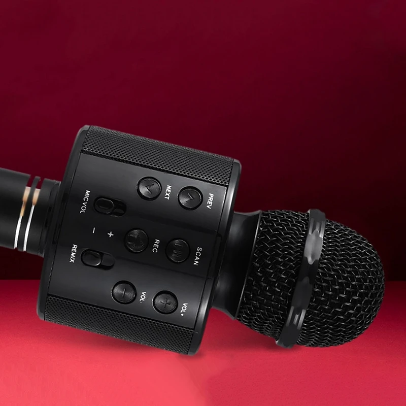 Беспроводной микрофон для караоке портативный Bluetooth мини домашний KTV