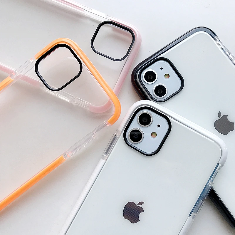 Роскошный противоударный прозрачный чехол LOVECOM для телефона iPhone 12 Mini 11 Pro Max XR XS 7 8