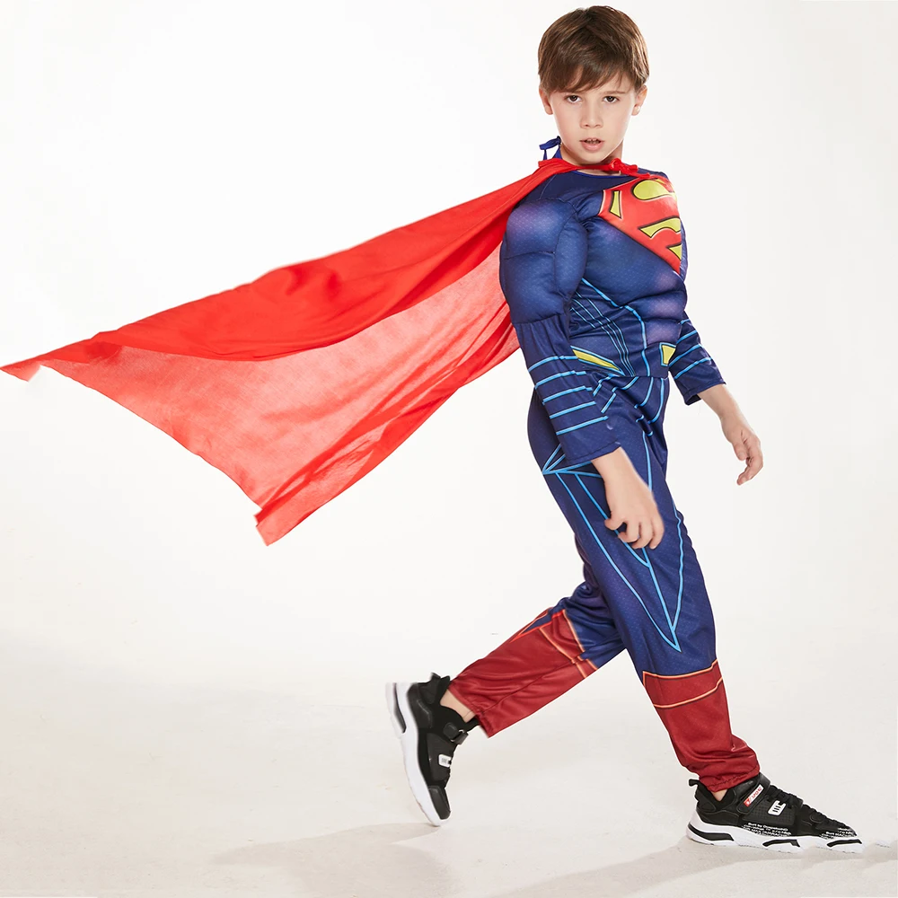 Костюм Супермена из фильма для мальчиков Детский костюм супергероя