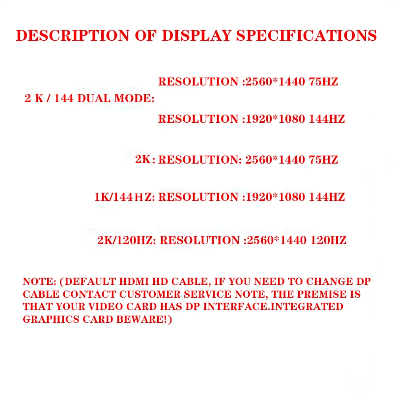 Новый изогнутый монитор для компьютера с высоким разрешением 2k32 дюйма 144 Гц 24/27/32