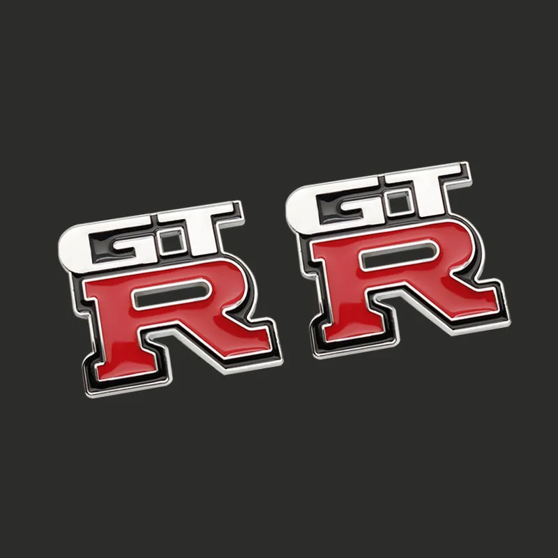 

2PCS 3D Metal Car Styling GTR Emblem Car Styling Badge Sticker For Nissan NISMO Racing Motorsport Decor Decal Car Accessories